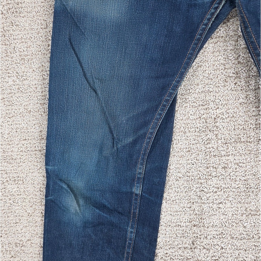 3sixteen Slim Tapered Mens Selvedge Denim Jeans Blue Button Fly 30x32 ST-101X - Picture 3 of 14